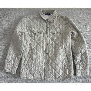 Benny Gold Mens Quilted Jacket Shacket Grey